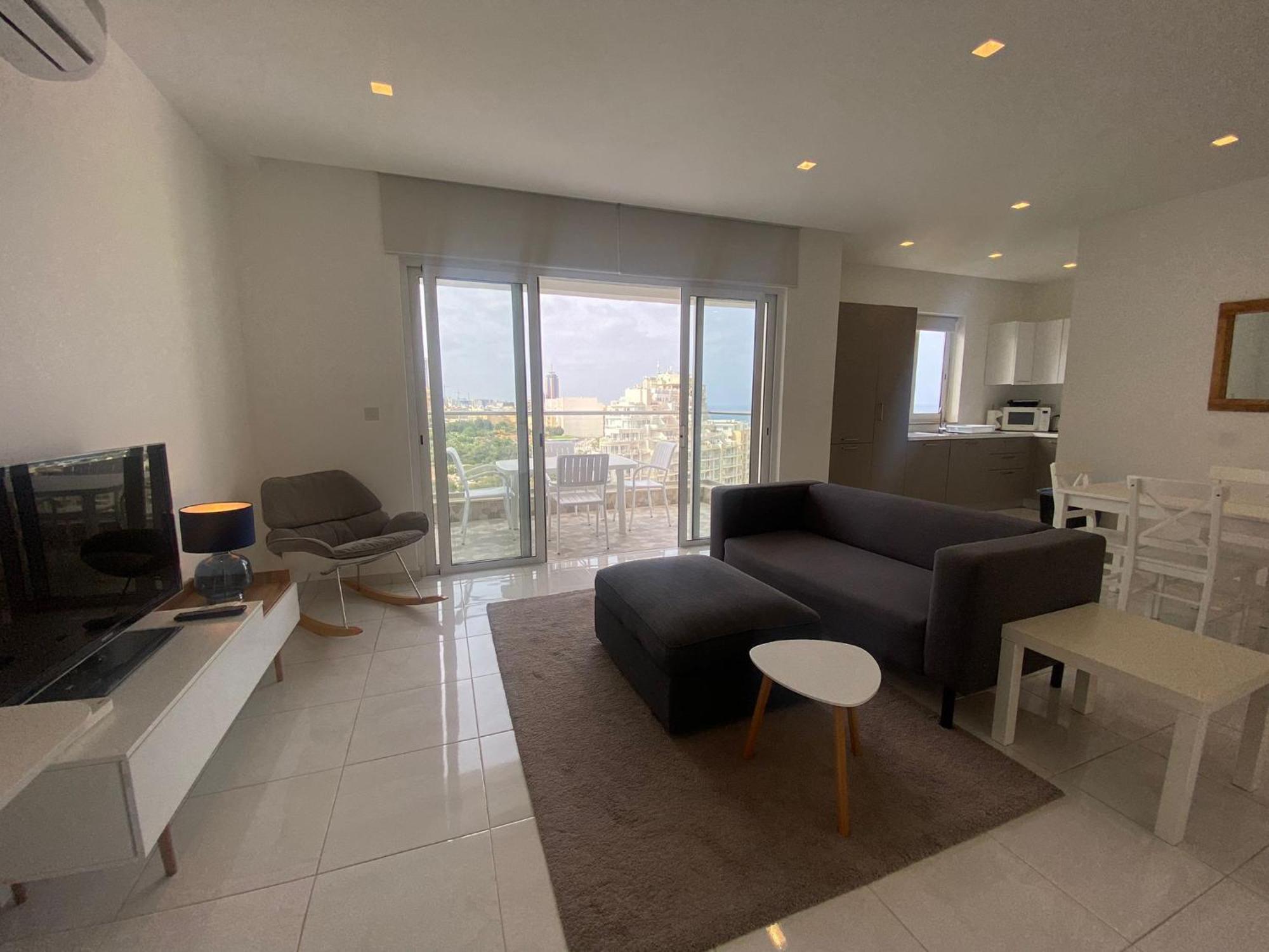 Spectacular Distant Seaview Apt Слима Экстерьер фото